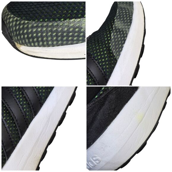 Adidas Big Kids 4Y Neo Cloudfoam Race K Lime Green Sneakers AW4043 - Picture 12 of 16